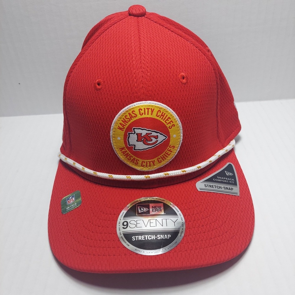 New Era Hat Men's OSFM Red Kansas City Chiefs 9SEVENTY Stretch-Snap 60550376